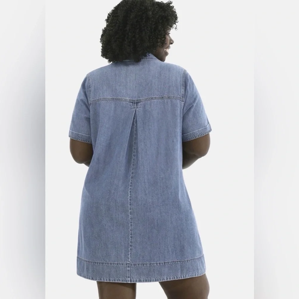 Terra Sky Women’s Denim Mini Popover Shirt  Dress Size 2X New!!!! - Picture 2 of 4